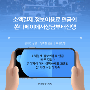 정보이용료 현금화